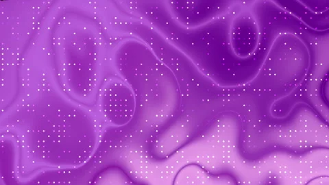 Bright purple wavy background pattern neon glowing white dots grid design. Видео 335493865