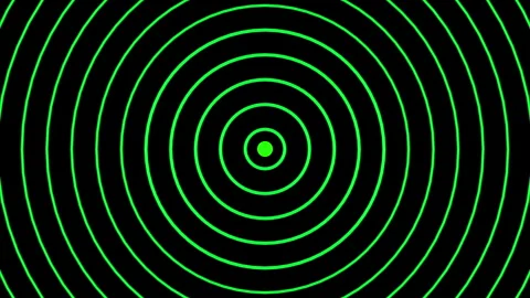 Bright radar ripple loop Vídeos de archivo 340117333