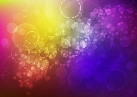 Bright rainbow background with bokeh Stock Illustration