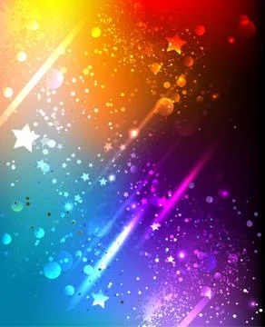 Bright rainbow background Stock Illustration