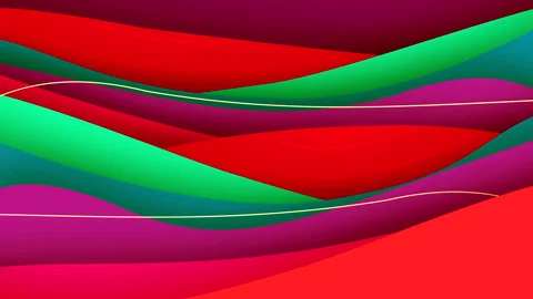Bright rainbow cloth wave moving background	 Stock Footage 273983550