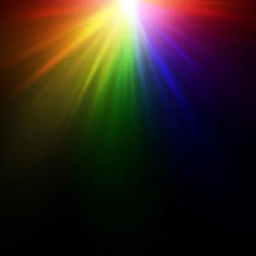 Bright rainbow flash Stock Illustration