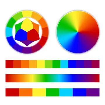 Bright rainbow gradient Stock Illustration