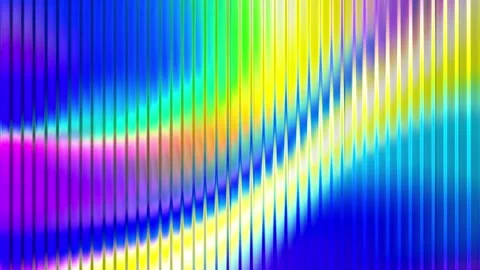 Bright Rainbow Gradient Wave Flow with Fractal Glass Shimmer and Luminous Video stock 322061696