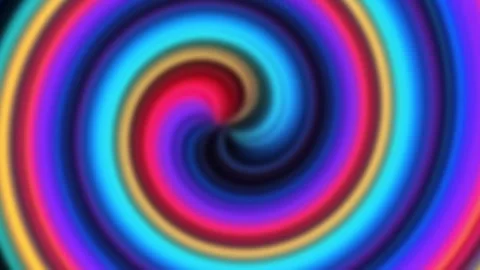 Bright rainbow hypnotic background. Animation of an abstract rainbow cycle. Stock Footage 309296580