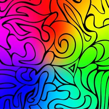 Bright rainbow mesh vector background Stock Illustration