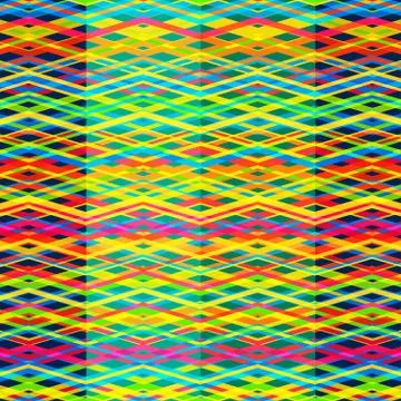 Bright rainbow seamless pattern Stock Illustration