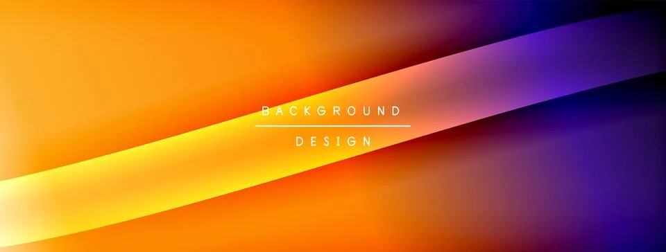 Bright rainbow style color gradient with curve round shape line background Stockillustratie