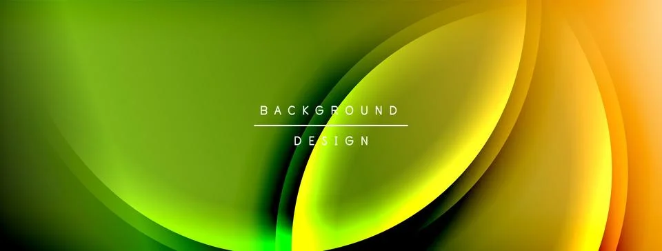 Bright rainbow style color gradient with curve round shape line background 库存插图