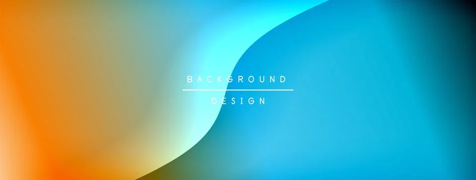 Bright rainbow style color gradient with curve round shape line background Stockillustratie