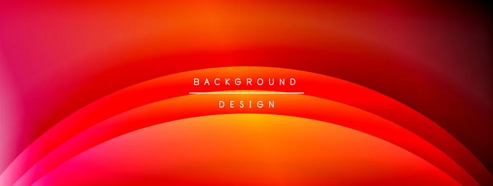 Bright rainbow style color gradient with curve round shape line background 库存插图