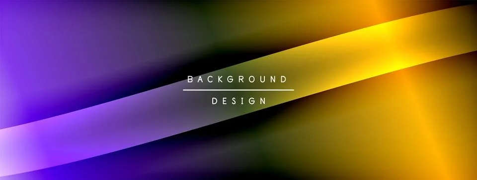 Bright rainbow style color gradient with curve round shape line background 库存插图