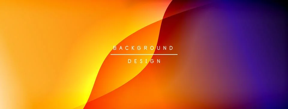 Bright rainbow style color gradient with curve round shape line background 库存插图