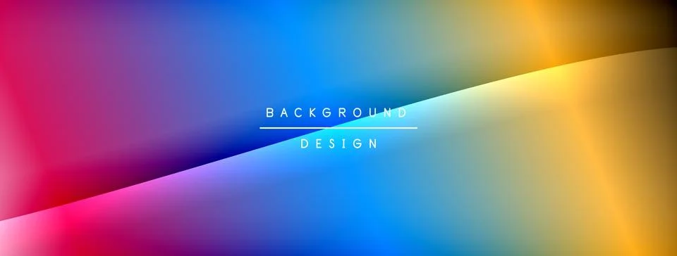 Bright rainbow style color gradient with curve round shape line background イラスト素材
