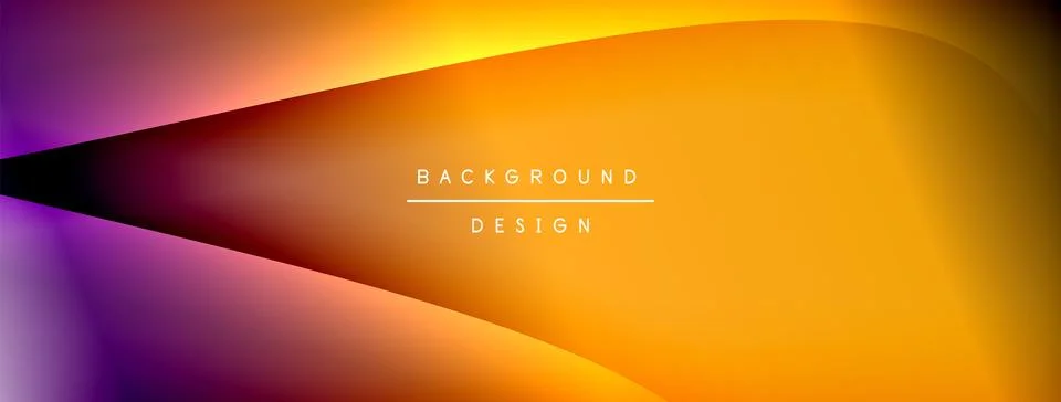 Bright rainbow style color gradient with curve round shape line background Stock Illustration