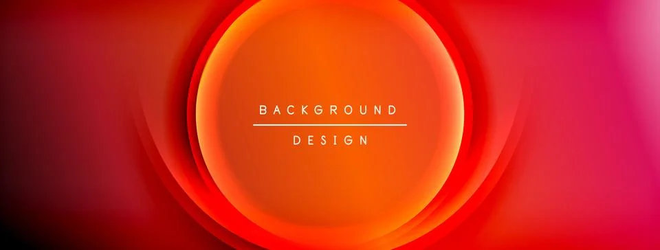 Bright rainbow style color gradient with curve round shape line background Stock Illustration
