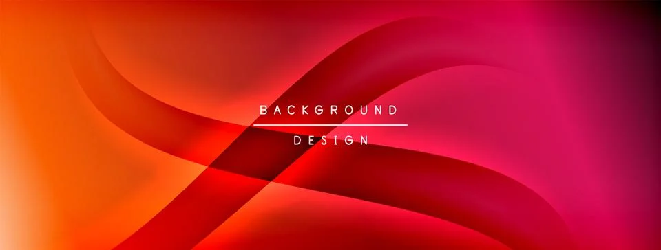 Bright rainbow style color gradient with curve round shape line background Stock Illustration