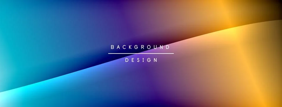 Bright rainbow style color gradient with curve round shape line background Stock Illustration