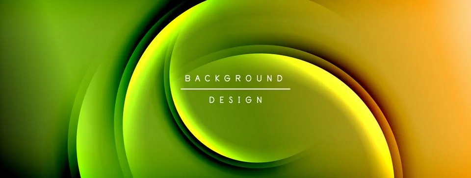 Bright rainbow style color gradient with curve round shape line background Stock Illustration