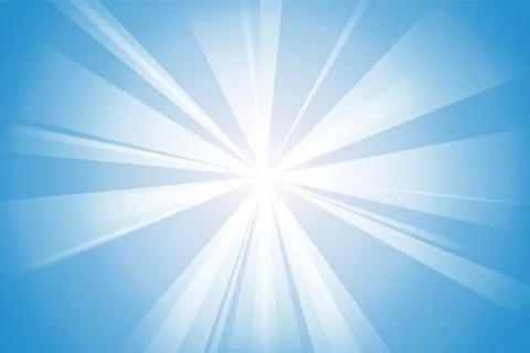 Bright ray abstract and light blue background, vector and illustration. Stock Illustration