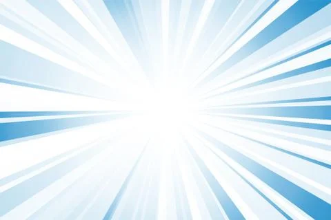 Bright ray abstract and light blue background, vector and illustration. Stock Illustration
