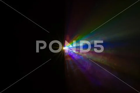 The bright ray with color linear beam Stock Photos