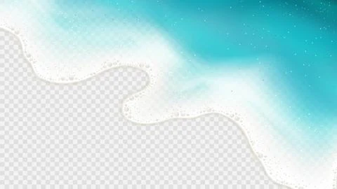 Bright realistic sea waves Stock Illustration