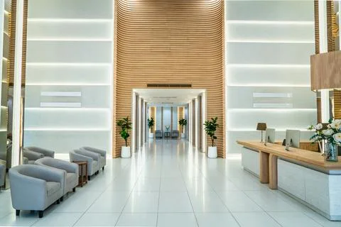 Bright reception hall Fotos Stock