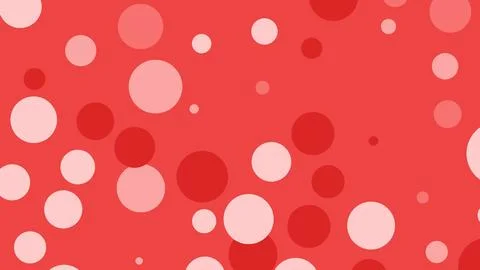 Bright red abstract background featuring varying light pink and darker red ci Stock Illustration