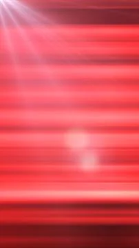 Bright red abstract background with horizontal light beams, lens flare effect Stock Illustration