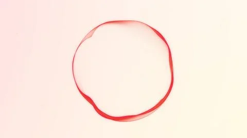 Bright red abstract digital sphere with soft flowing gradients on light bac.. Stock Illustration