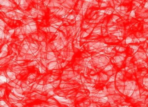 Bright red abstract lines background on white background smoke effect Stock Illustration