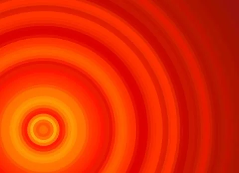 Bright red and orange background with a circle pattern Stock Illustration