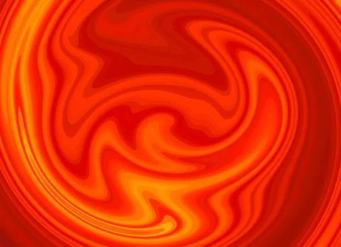 Bright red and orange background with a curl pattern Stock Illustration
