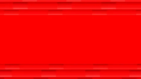 Bright red background with horizontal digital glitch motion. 4K Video stock 341847668