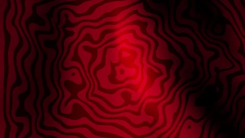 Bright red black gradient background concentric wavy layered ripples Stock Footage 346282705