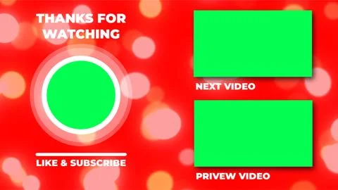 Bright Red Bokeh Background with Video Overlay Elements. Stockillustratie
