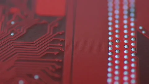 Bright red chip board moves in slow motion. Stock Footage 151254921