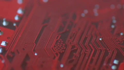 Bright red chip board moves in slow motion Stock Footage 151255024