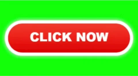 Bright Red Click Now Call To Action Button Animation on Green Screen Chroma Key Video stock 333705661