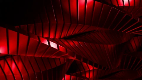 Bright red computer graphics. Design. Da... | Stock Video | Pond5