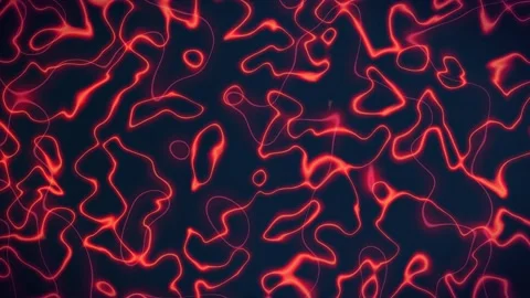 Bright red distorted neon lines Stock Footage 254521966