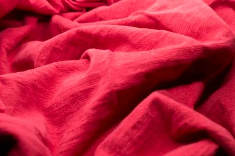 Bright Red fabric Stock Photos