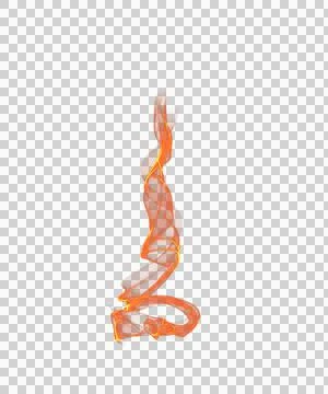 A bright red flame. Transparent. For a dark background Stock Illustration