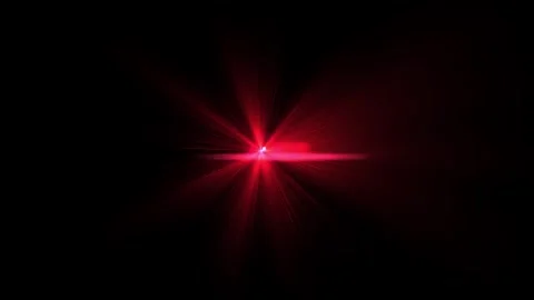 Bright Red Laser Light Beam Film Effect in Darkness for Digital Design Stock Footage 337226416