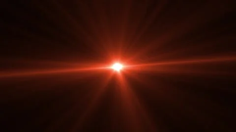 Bright red light pulses intensely against deep darkness Video stock 340414386