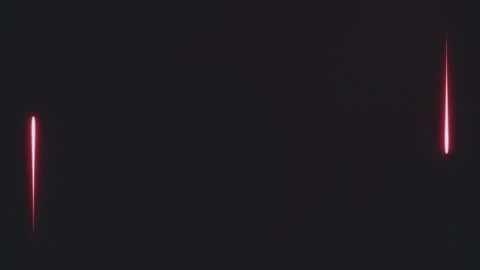 Bright red neon rectangle frame at the screen edge formed by a couple of moving Stock Footage 135351525