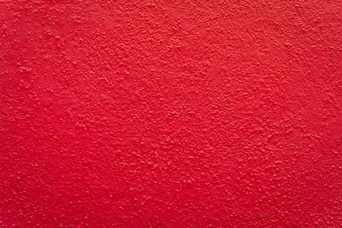 Bright red plaster painted wall texture, Burano Venice Stock Photos