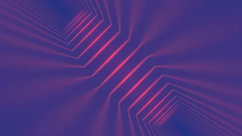 Bright red rays of light on a blue background. 3d rendering loop animation 4K Stock Footage 234521928