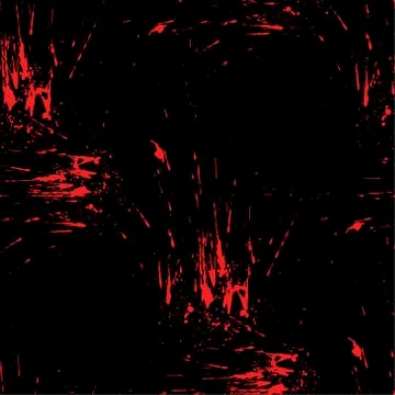 Bright red splash on black background. Vector blots and splashes. Different  Stock Illustration